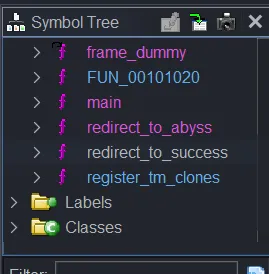 Win function ret2win