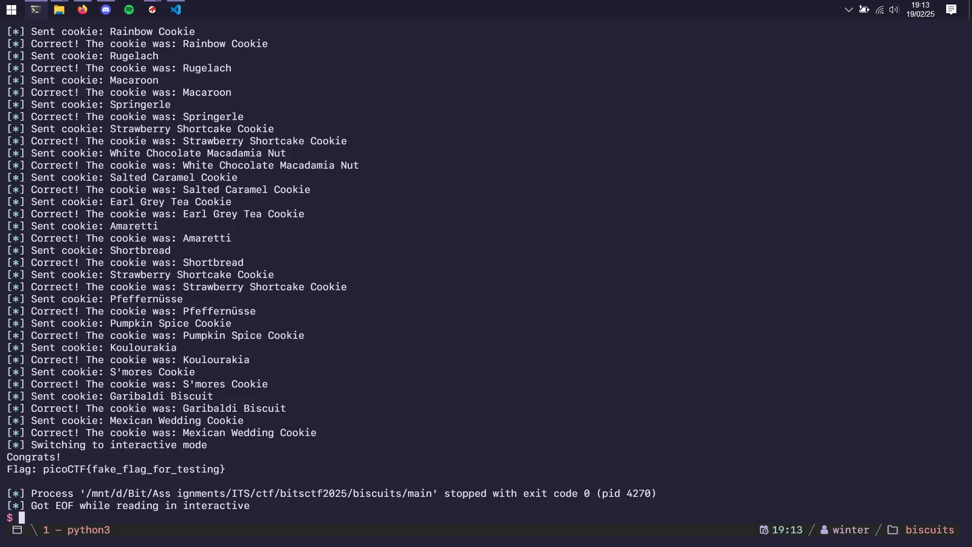 Obtaining the flag locally