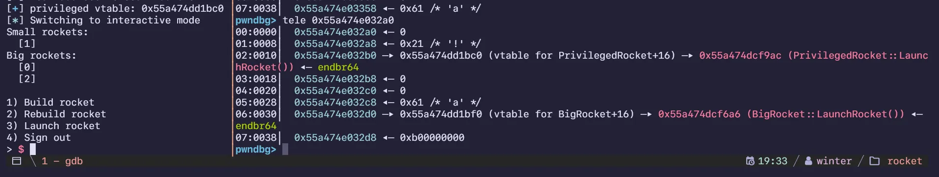 heap overflow pwndbg